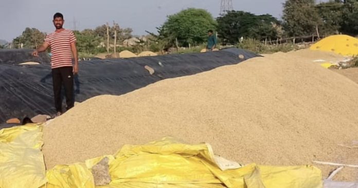 గ్రామాల్లో వడ్ల రైతుకు అవస్థలు