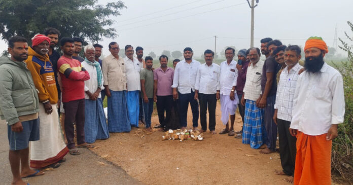 Repairs to dirt road