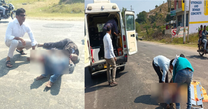 బ్రహ్మంగారి గుట్టవద్ద రోడ్డు ప్రమాదం.. ఇద్దరికి తీవ్రగాయాలు