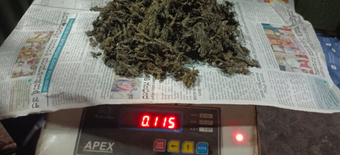 అక్రమంగా తరలిస్తున్న ఎండు గంజాయి పట్టివేత