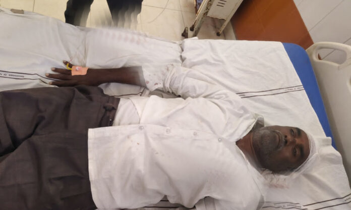 రెండు బైక్లు ఢీ.. వ్యక్తికి గాయాలు