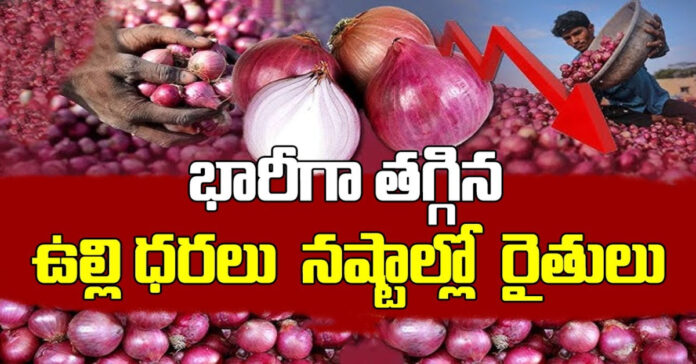 భారీగా పతనమైన ఉల్లి ధరలు
