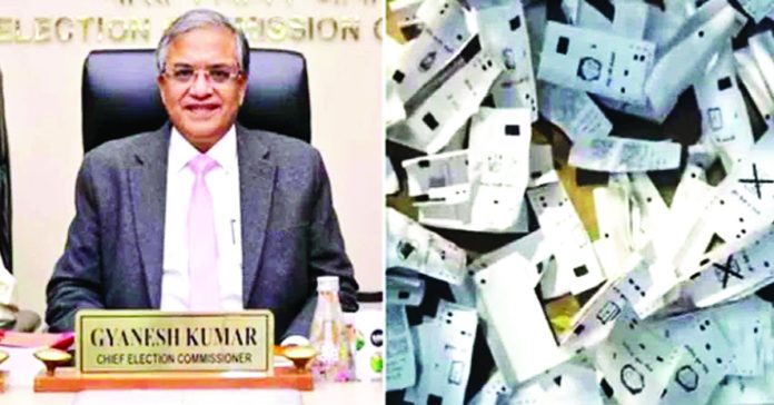 రోడ్డుపై పోల్ స్లిప్స్ పారవేత