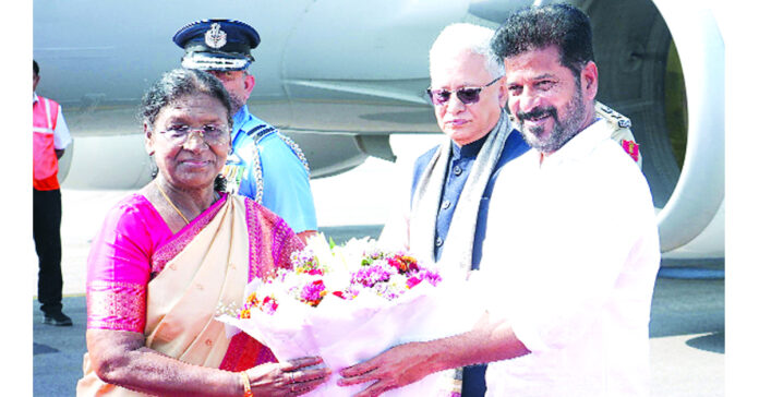 హైదరాబాద్లో రాష్ట్రపతి