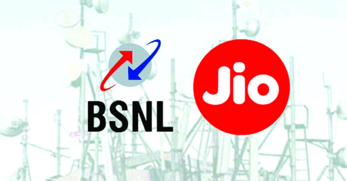 BSNL network for Jio...