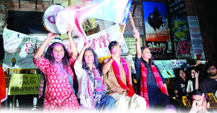 జేఎన్యూఎస్యూ ఎన్నికల్లో లెఫ్ట్ ప్యానెల్ ఘన విజయం