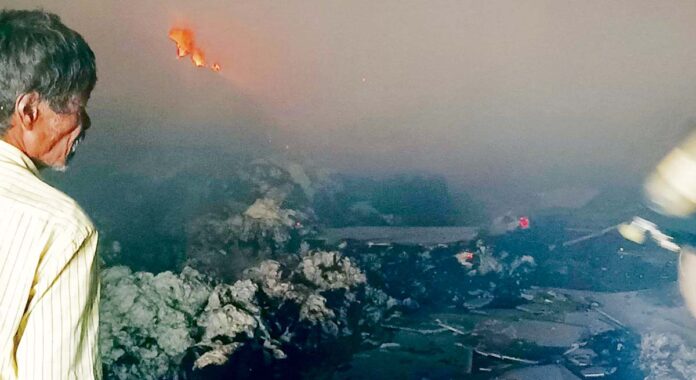 జిన్నింగ్ మిల్లులో భారీ అగ్ని ప్రమాదం