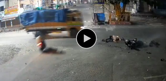 అతివేగం ఎంతపని చేసిందో చూడండి..వీడియో వైరల్