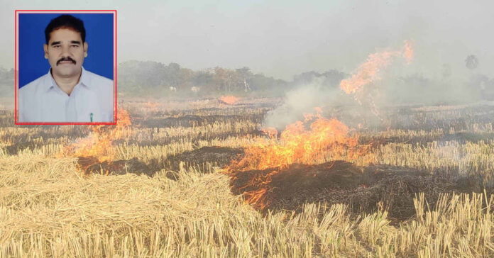 పంట అవశేషాలు అగ్ని..!