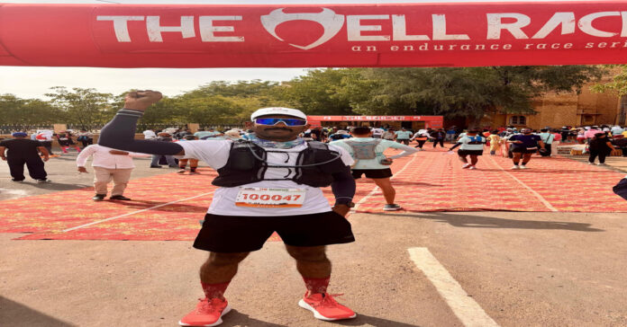 మారథాన్ రన్ లో ఆర్మ్ డు రిజర్వ్ కానిస్టేబుల్