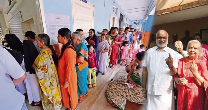 కేరళ స్థానిక సంస్థల ఎన్నికలు షురూ