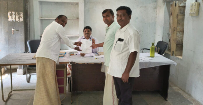 Bandari Narsingaraos nomination as Peddathundla Sarpanch candidate