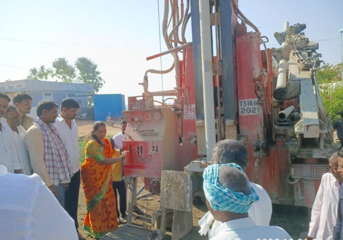 Borehole drilling in Satapur SC Colony