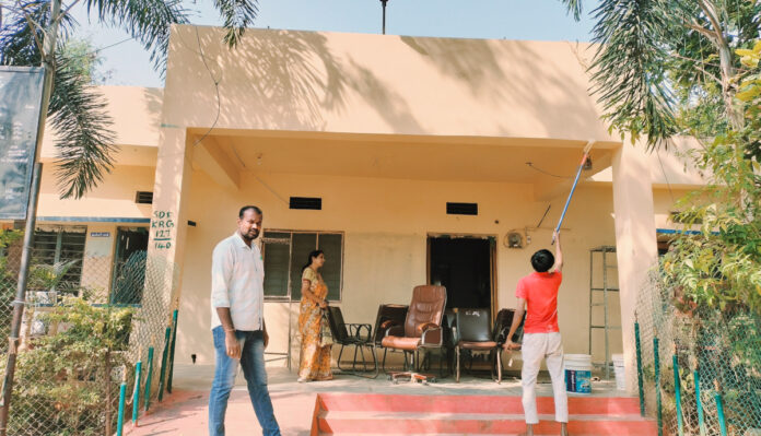 సర్పంచ్ ప్రమాణ స్వీకార మహోత్సవానికి ముస్తాబవుతున్న జీపీ