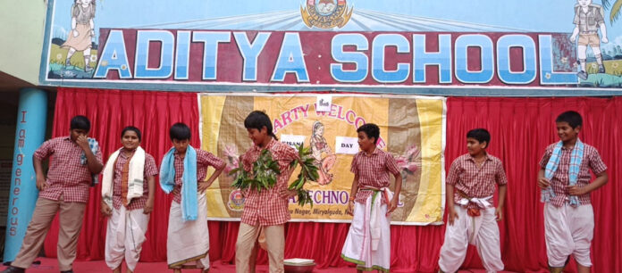 ఆదిత్య పాఠశాలలో ఘనంగా కిసాన్ డే