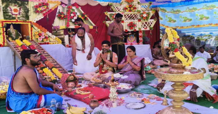 చండూరులో ఘనంగా మహా పడిపూజ పూజ