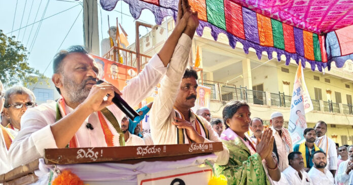 కాంగ్రెస్ అభ్యర్థి ఉషా-సంతోష్ మేస్త్రీని అత్యధిక మెజారిటీతో గెలిపించండి: ఎమ్మెల్యే తోట