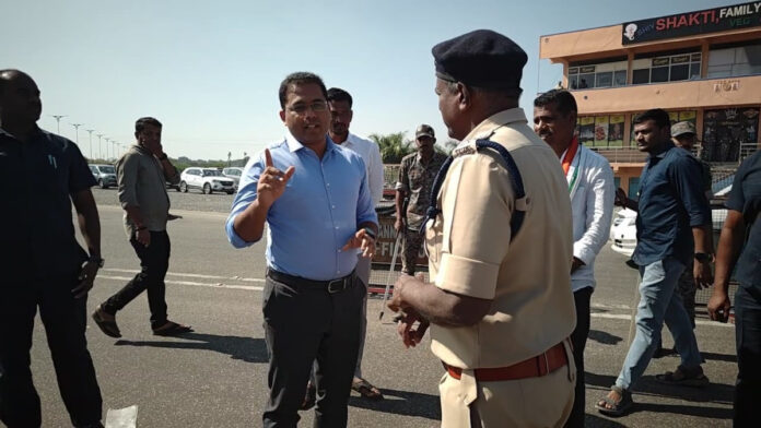 రాజకీయ నాయకులకు ఎస్పీ మాస్ వార్నింగ్