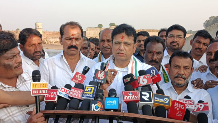 Poorly constructed check dams due to commissions displeasure: Minister Sridhar Babu