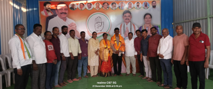 Sarpanch Usha-Santosh Mestri couple showered with honours