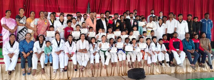 Taekwondo state level competitions in Achampeta