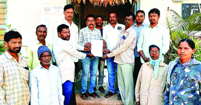 A home guard attacked a panchayat worker.