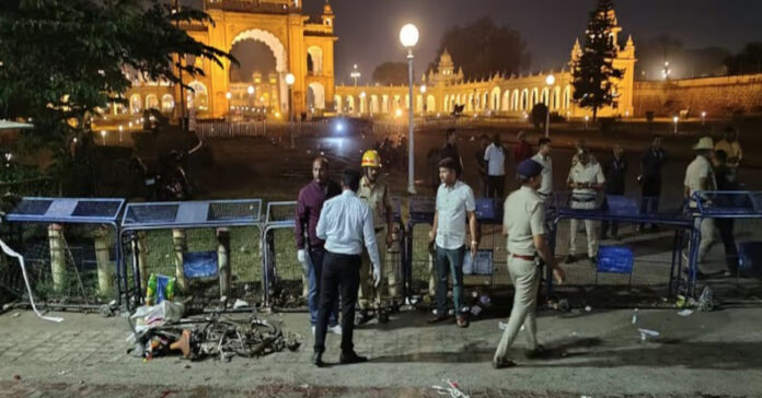 Explosion near Amba Vilas Palace in Mysore.. one dead