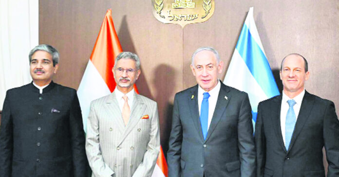 నెతన్యాహుతో భారత విదేశాంగ మంత్రి భేటీ