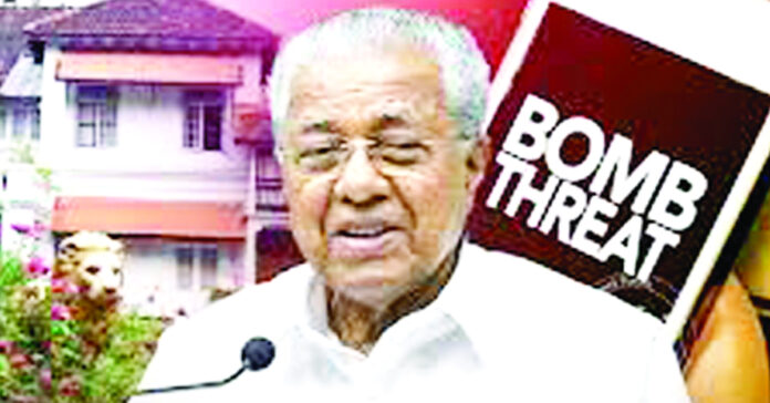 Bomb threats to Kerala CM