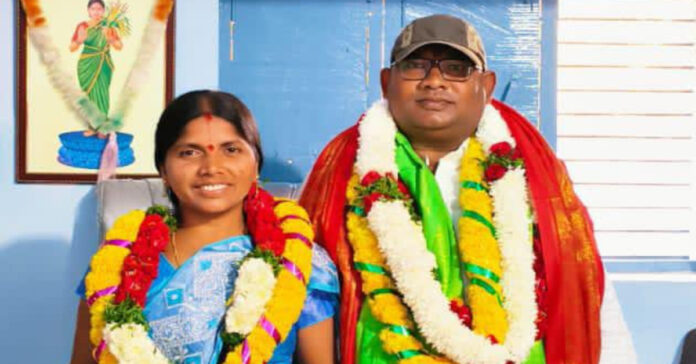 Wife is a sarpanch husband is a ward member