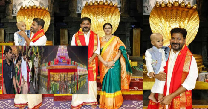 శ్రీవారిని దర్శించుకున్న తెలంగాణ సీఎం