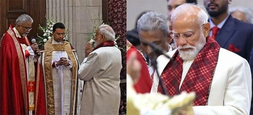 కేథడ్రల్ చర్చి ఆఫ్ ది రిడంప్షన్లో ప్రధాని మోడీ ‘క్రిస్మస్’ ప్రార్థనలు