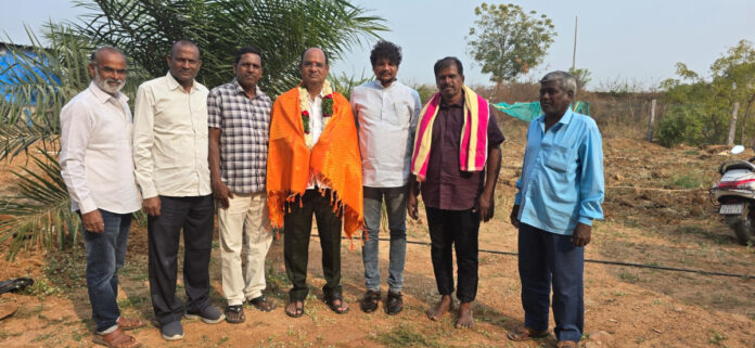 A grand tribute to Kuchanpalli Jalandhar Reddy, President of the Sarpanch Association