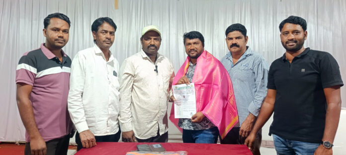 Ahmed appointed as district general secretary of Noor Basha Dudekula Sangam