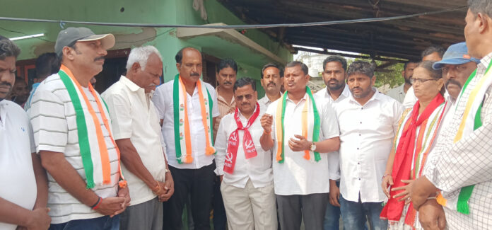 Campaigning for CPI(M) candidate in Ward 21