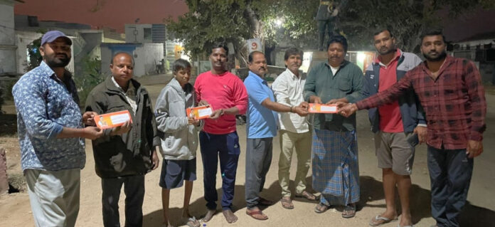 Distribution of CMRF cheques in Ramachandrapalli