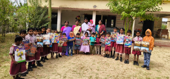 Distribution of exam pads to students