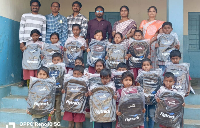 Distribution of school bags to students