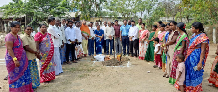 Groundbreaking ceremony for construction of Sanghabandham building in Kompally
