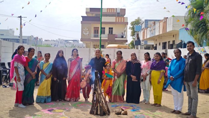Bhogi, Sankranti, Kanuma and celebrations at Sri Bhashita School
