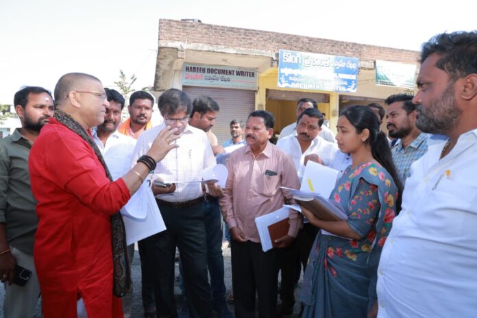 నాసిరకం పనులు చేస్తే కఠిన చర్యలు తీసుకుంటా ఎమ్మెల్యే పైడి రాకేష్ రెడ్డి