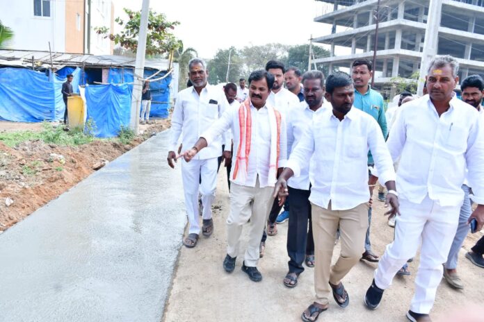 పనులు ప్రారంభించిన ఎమ్మెల్యేకు ధన్యవాదాలు