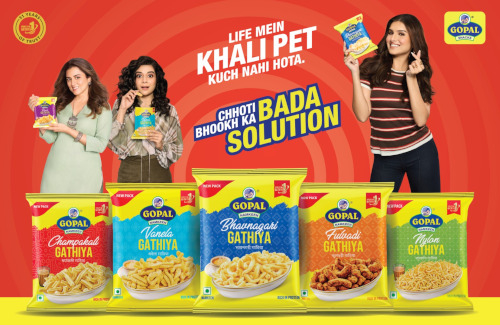 గాథియా కోసం గోపాల్ స్నాక్స్ భారీ జాతీయ ప్రచారం