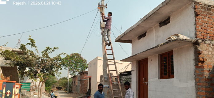 Installation of new street lights in Ward One.