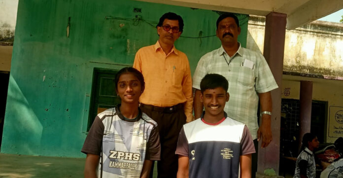Kammarpalli students selected for state level in softball