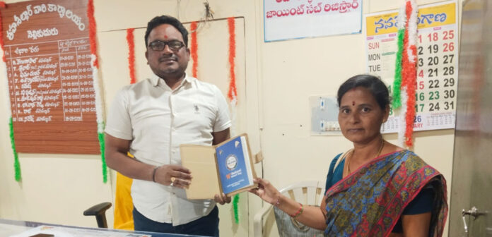 Kavitha received the Best BLO award