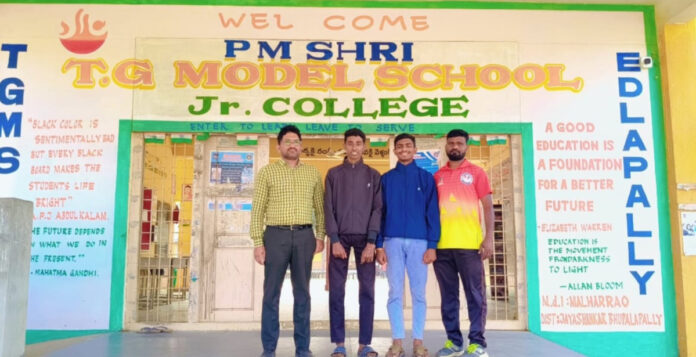 Model School students for cross country competitions