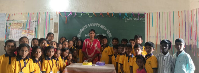 New Year celebrations at a primary government school