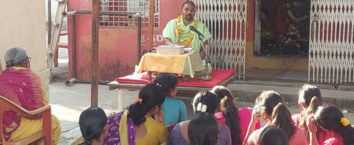 Ongoing Saptaha celebrations..