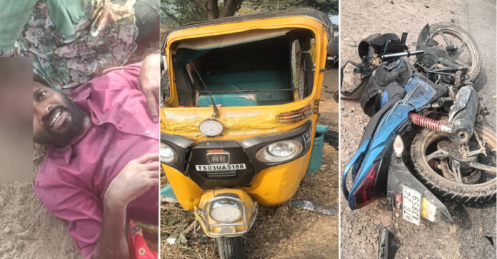 Road accident at Kothagattu.. 9 people injured